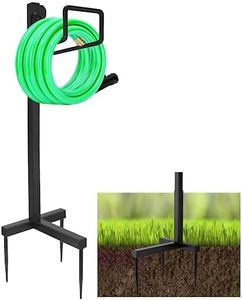 Freestanding Garden Hose Holder Hose Hanger - Heavy Duty Hose Stand Water Hose Holders for Outside, Metal Garden Hose Organizer Storage Hose Rack Detachable for Outdoor Yard Lawn Backyard