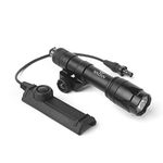 QIRUIMY M600C Tactical Airsoft Torch with Dual Function Switch,600 Lumens Flashlight Scout Light for 20mm Picatinny Rail System (Black)