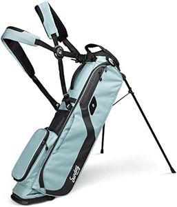 El Camino Golf Bag by Sunday Golf - Lightweight Stand Bag with Double Strap – Easy to Carry – Fits a Full Set of Clubs. Perfect for Walkers, Minimalist Golfers, and Golf Carts (Seafoam)