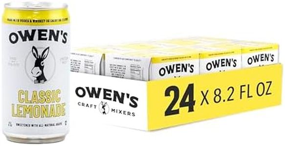 Owen's Classic Lemonade, Premium Cocktail Mixer Made with Real Fresh Lemon Juice - 8.2oz Cans (24 pack)