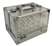 Poker 600 Pieces Clear Acrylic Case with 6 Pieces Chip Trays by MRC