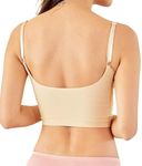 DAVINA FASHIONS Women's & Girl's Regular wear Plain Padded Bralette Top (Removable Pads) Free-Size (26-34 Bust-Size) (Free Size, Nude)