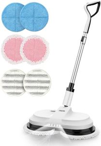 OGORI Electric Mop, Cordless Electric Spin Mop Hardwood Floor Cleaner with Built-in 300ml Water Tank, Polisher with Led Headlight and Sprayer, Floor Scrubber for Hardwood, Tile & Laminate Floors