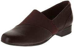 Clarks Collection Women's Juliet Gem Loafer, Burgundy Leather, 12 Medium US