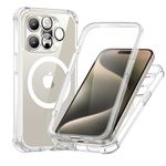 ESR for iPhone 15 Pro Case Set, 1 Set Individual Lens Protectors, Compatible with MagSafe Phone Case, Full-Coverage Military-Grade Protection, Scratch Resistant, Armor Series, Clear