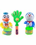 PRIMEFAIR Key Operated Cute Drummer Toy with Noisemakers Favors Concert Party Cheering Props Children clap clap Your Hands Small Hands Clapping Toy (DUCK-PROPS-DORE-003)