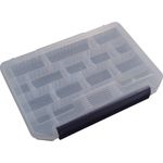 Meiho Versus Tackle Box Micro Ribbed System 800NS 205 x 147 x 28 mm Clear (6663)