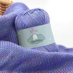 KnitPal GentleBliss Soft Baby Yarn for Crocheting, 100% Acrylic Yarn DK 3 Weight - Variegated Yarn for Knitting Baby Blankets - Colorful Yarn for Baby Garments-8 Skeins,880 yds/400g-Periwinkle Purple