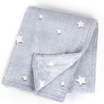 Tadpoles Super Soft Glow in The Dark Stars Baby Blanket, Girls and Boys (60x80 inch)