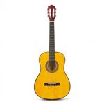 Music Alley MA-34-N 34 Inch Junior Classical Guitar, Natural Nylon String Acoustic Beginner Guitar for Kids with Online Lessons