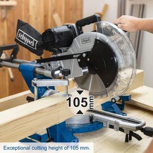 Scheppach Sliding Mitre Saw 305mm 2000W – Double Bevel, Laser, 2 TCT Blades