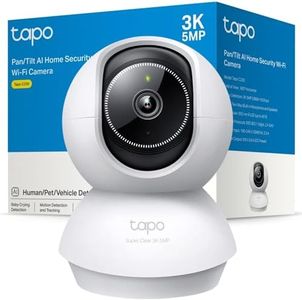 Tapo C230 3K 5MP Indoor Camera, Smart AI Detections - Person Pet Baby Cry, Pan/Tilt 360° View, Security Carmera No Monthly Fee, Enhanced Night Vision, Two-Way Audio, Compatible with Alexa & Google