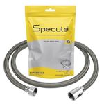 Specule 2 Meter High Pressure Flexible Tube Shower Hose Pipe/Hand Shower Pipe/Health Faucet Tube Jet Spray Pipe (Chrome)