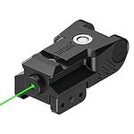 Feyachi PL-22 Laser Sight Rechargeable Green Dot Lazer Sight for Picatinny Rail Handgun Pistol Tactical Airsoft Gun Rifle, USB Magnetic Charging