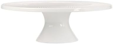 Maxwell & Williams White Basics Diamonds Footed Cake Stand 25cm Gift Boxed