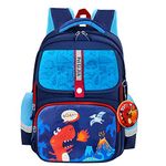 FunBlast School Bags for Boys - Cartoon Bagpack for School Student, Multipurpose Bag for Kids, Boys & Girls, Orthopaedic Lightweight School Bags, Travel Bag, Picnic Bag (40 X 30 X 14 CM) (Dino)