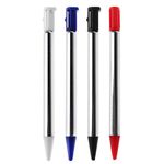 Metal Short Adjustable Styluses Pens for Nintendo 3DS DS Extendable Stylus Touch Pen Replacement (Metal Black)