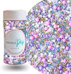 Unicorn Sprinkle Mix| Made In USA By Sprinkle Pop| Pastel Pink Purple Blue White Sprinkles with Unicorn Wafer Paper and Gold Dragees For Decorating Princess Birthday Cakes Cupcakes Donuts Cookies, 4oz