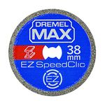 Dremel MAX High Performance Cutting Wheel (SC456DM) Metal Cutting Disc with EZ SpeedClic System, 38mm, Max Life Durability