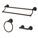 Kingston Brass BAK175348ORB Heritage 3-Piece Bathroom Accessory Set, 24 inch Length, Oil Rubbed Bronze