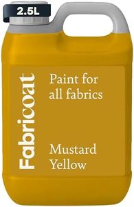Fabricoat - Fabric Paint for Furniture - 85 oz / 2.5L Mustard Yellow - Restore or Change the Color of Couches, Chairs, Upholstery, Soft Furnishings, Car Interiors, Clothing, & Footwear