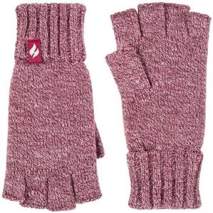 HEAT HOLDERS Fingerless Thermal Gloves | Womens - One size fits most | Winter Warmth (Rose)