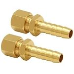 Joywayus 2PCS Brass Fuel Line Adapt