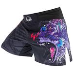 SUOTF MMA Shorts for Men Fight Shorts Men BJJ Boxing Trunks for Men Grappling, Suodk2, Large