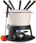 Artestia Cast Iron Fondue Pot Set f