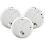 First Alert BRK 7010BFF-3 Hardwired Smoke Detector with Photoelectric Sensor and Battery Backup, 3-Pack