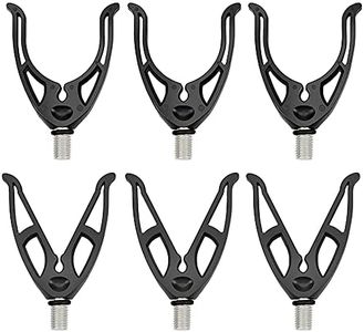 PenuSpt 6 Pcs Fishing Rod Rests U-Head Grip V Back Rests Rod Pod with Thread M3/8 for Match Fishing Rods, Bank Stick, Fishing Rod Pod, Rod Holder, Carp Fishing Tackle