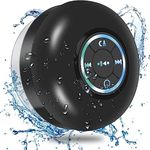 Bluetooth Shower Speaker, Portable Bluetooth Speaker 360 HD Surround Sound, Waterproof Wireless Speaker with Suction Cup, Colorful LED Lights, Built-in Mic, Shower Radio for Party, Travel, Beach 1