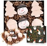 Bath Bombs Gift Set, Body & Earth 6 Piece Spa Bath Set, Lavender, Vanilla and Rose Bath Bomb Kit, Handmade Natural Bubble Bath Bomb for Women Kids, Vegan Gift Idea for Christmas, Birthday Gifts for her