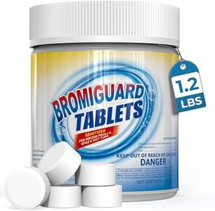 BROMIGUARD 1 Inch Bromine Tablets | Brominating Chemical Sanitizer for Spas, Hot Tubs & Swimming Pools - Low Odor, Less Irritation, Pre-Stabilized, Long-Lasting, Chlorine Alternative - 1.2 lbs