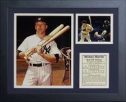 Legends Never Die Mickey Mantle Bats Framed Photo Collage, 11x14-Inch