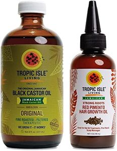 Jamaican Black Castor Oil 240ml & Strong Roots Pimento 120ml set SAFE PET PACKAGING