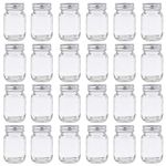 U Pack 2oz Mason Jar with Silver Lid for Honey Jam Spice Pack of 24 Sets