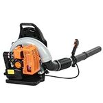 Gas Leaf Blower,63-cc 2-Stroke Backpack Leaf Blower with 665 CFM,Ergonomic Design Garden Blowers,Leaf Blower and Vacuum for Urban Road Cleaning Sweeping Fallen Leaves