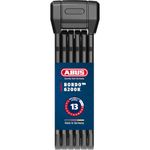 ABUS Folding Lock Bordo 6200K 90 SH - Flexible Bicycle Lock with Bracket - Lock Body can be rotated by 360 Degrees - Safety Thanks to Hardened Steel and XPlus Cylinder - 94 cm, Black