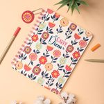 DOODLE Hardbound Spiral Notebook Diary with Bookmark Dangler and 100+ Stickers | B5 | 160 Undated Ruled Pages | 80 gsm Acid Free Paper | Open Flat and Write Comfortably - Carpe Diem