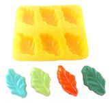 Flexible Molds – Leaf (6 cav) - Cream Cheese Mint Molds - Candy Melts - Fondant - Caramels - Soft Candy Molds