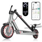 Aimittie Electric Scooter for Adults, 8.5" Tires, Powerful 350W Motor, Max 35KM Long Range, Top Speed 25Km/h, Lightweight and Foldable Scooter, Dual Lighting System and Drum Brake, Smart APP Control