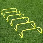 Forza Speed Training Hurdles | Enhance Agility and Speed for Multi-Sport Training - Choose from 6'', 9'', and 12'' Hurdles Available in Packs of 6, 12, and 18 (6inch, Pack of 18)