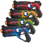 Best Choice Products Kids Laser Tag Set Gun Toy Blasters W/ Multiplayer Mode, 4 Pack