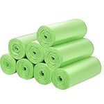 Biodegradable Bin Bags Trash Bags 160PCS, 10L-15L (2-4 Gallon) Small Bin Liner Garbage Rubbish Bags, 100% Recycled Thick Degradable Compostable Bag for Office Bathroom Kitchen Green