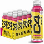 Cellucor C4 Energy Non-Carbonated Zero Sugar Energy Drink, Pre Workout Drink + Beta Alanine, Watermelon, 12 Fl Oz (Pack of 12)