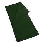 Blanketswarm Microfiber Fleece Zippered Sleeping Bag Lightweight Travel Sheet Liner or Blanket with Carry Storage Bag for Outdoor Camping Cold Weather Climates