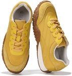 Project Cloud Sneakers for Women - Lightweight with Memory Foam Insole Womens Sneakers - Walking Shoes Women Footwear - Womens Shoes (Donna Hitop, Must, 6.5) Mustard