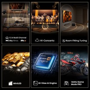 Hisense 65" Mini-LED 4K Smart TV – Ultra HD HDR Display