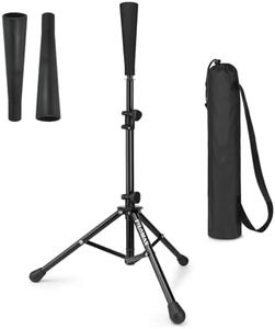 Batting Tee,Baseball Tee,Softball Tee, Batting Tee for Kids,Teens,Adults Baseball Hitting Practicing. Include 2 Pcs Replaceable Rubber Topper And Carrying Bag.Adjustable Height|Portable|Collapsible.